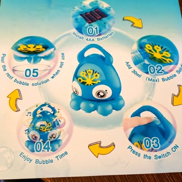 Jiadihong Octopus Automatic Bubble Blower - Picture 5 of 7